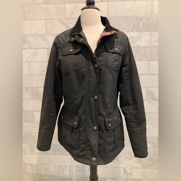 Barbour Women's Utility Jacket Black Size 12 - Picture 1 of 4